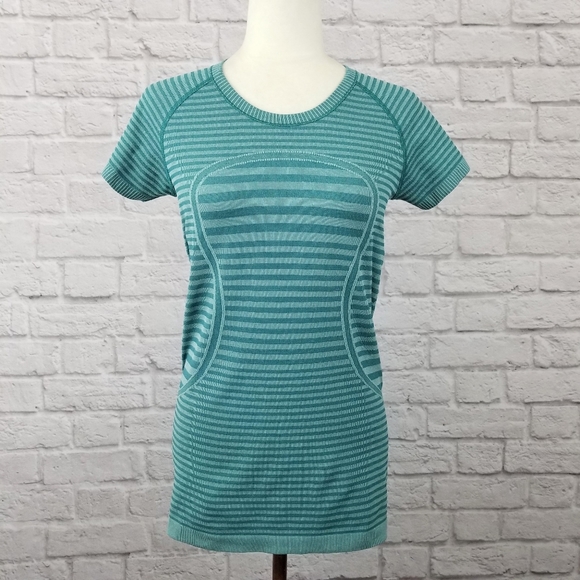 Lululemon Swiftly Tech short sleeve teal green top - Picture 4 of 7